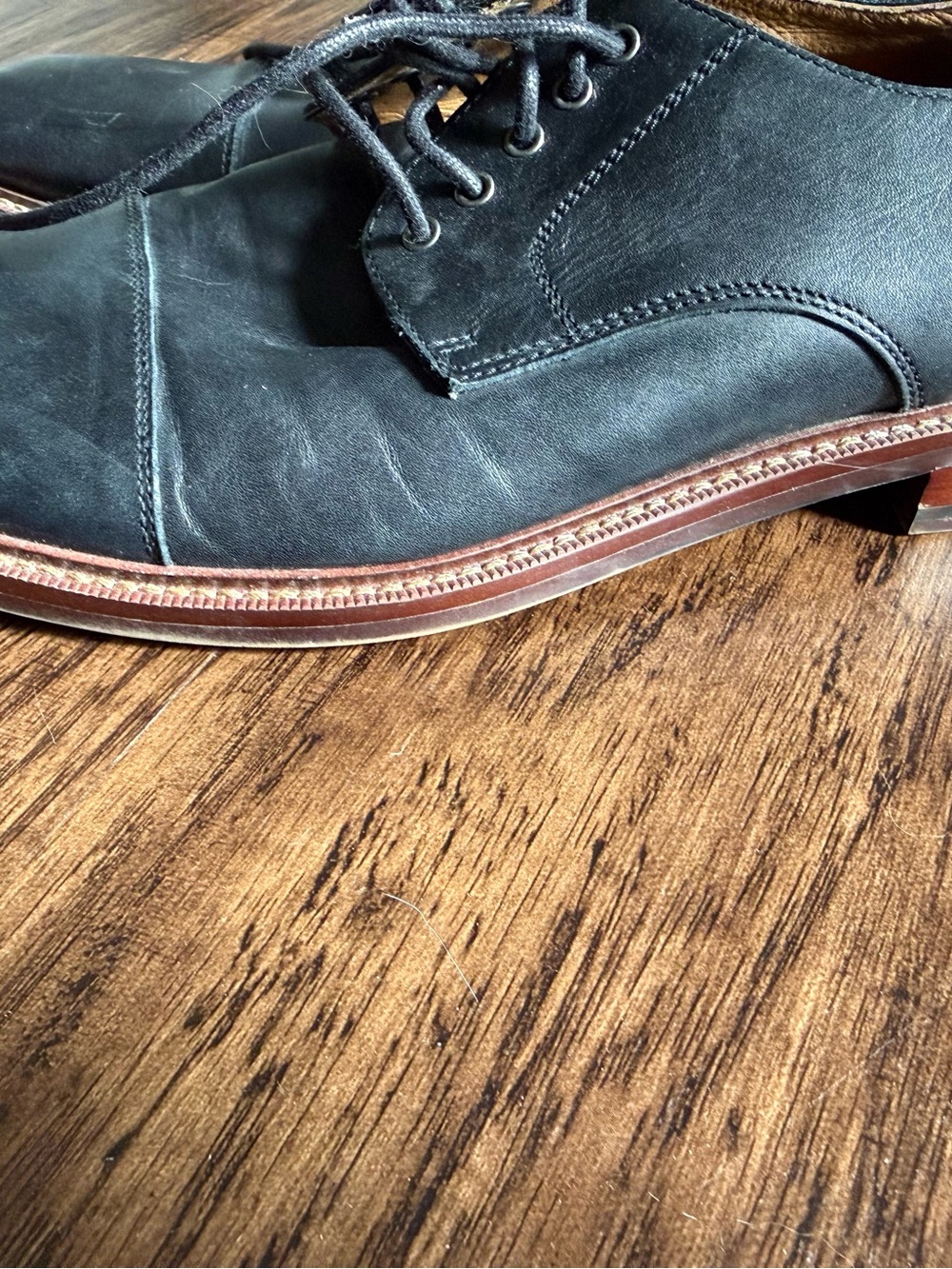 Blake Mckay Men's Black Leather Cap Toe Oxford